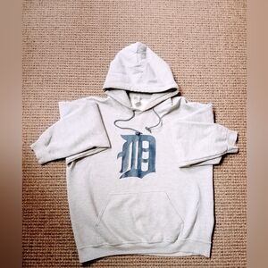 D Logo Printed Gildan Hoodie